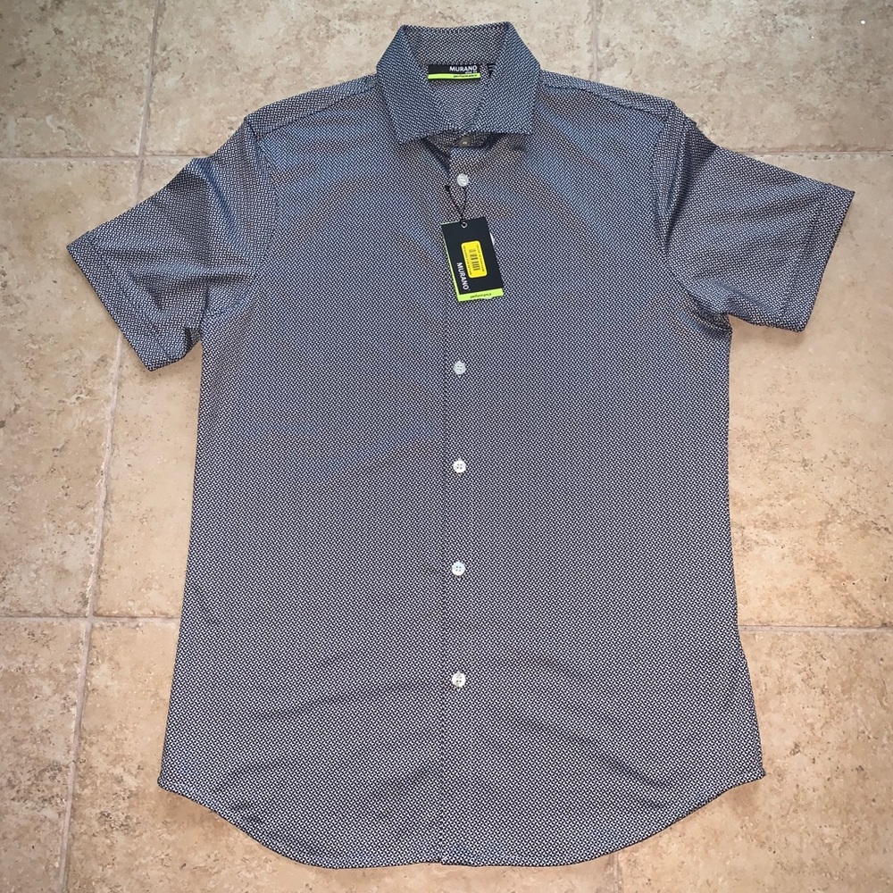 Casual patterned button down